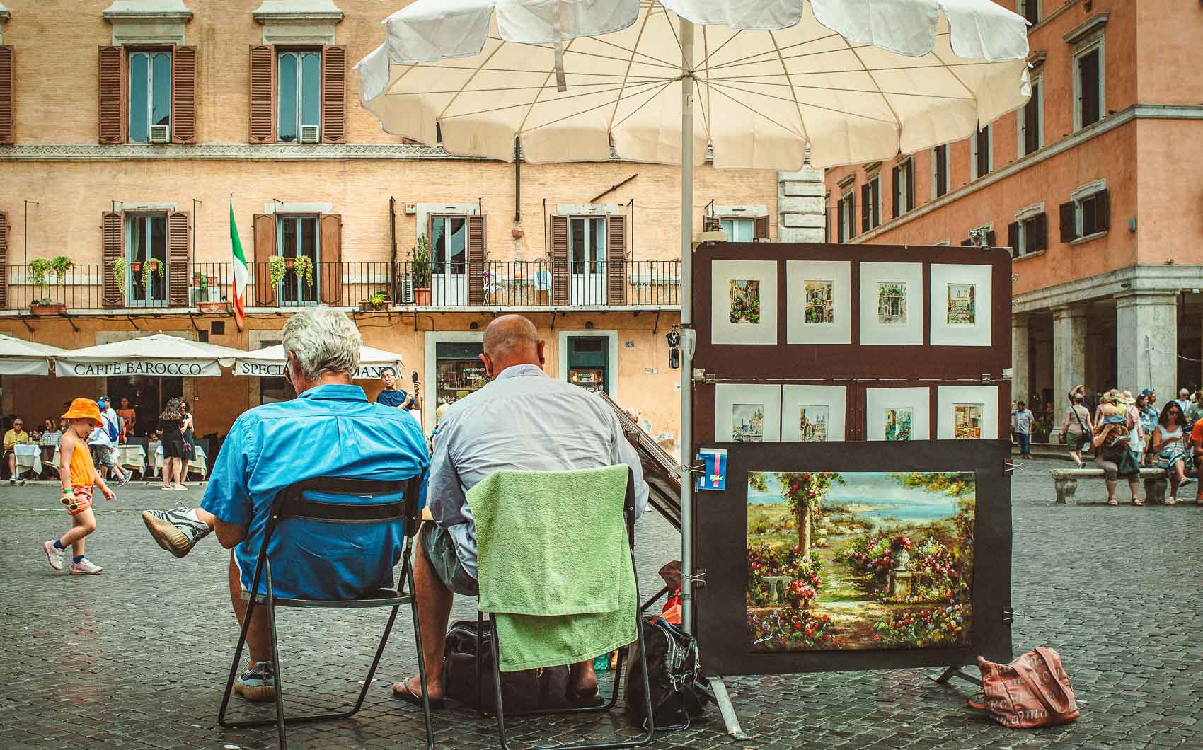 Street Artists in Piazza Navona