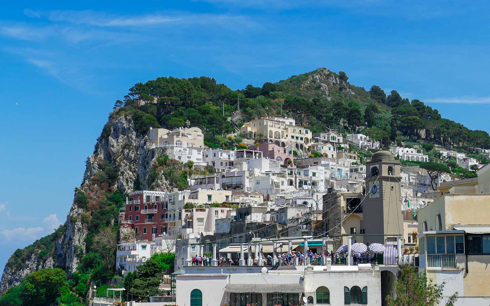 View of Piazza Umberto & Clock Tower
