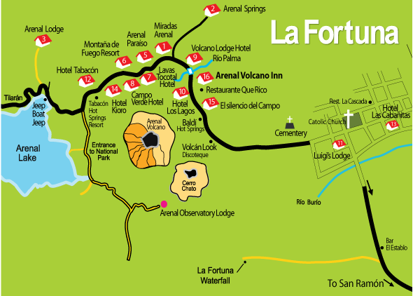 La Fortuna Map