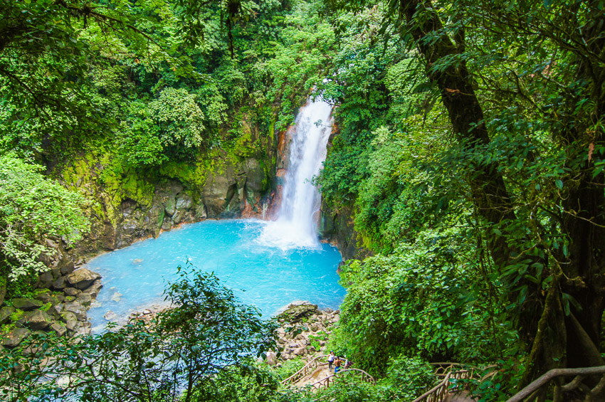 Rio Celeste Waterfall in Volcan Tenorio National Park