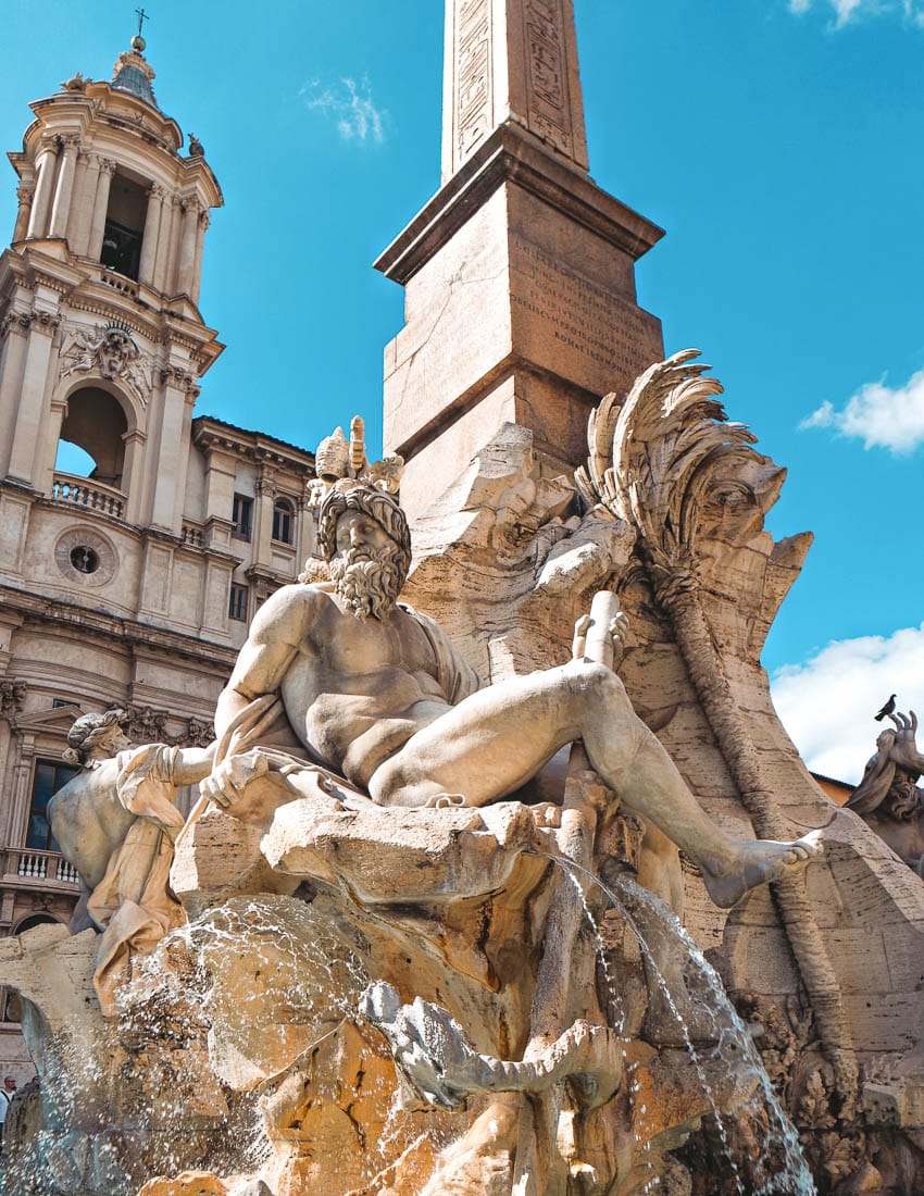 Fontana dei Quattro Fiumi in Piazza Navona