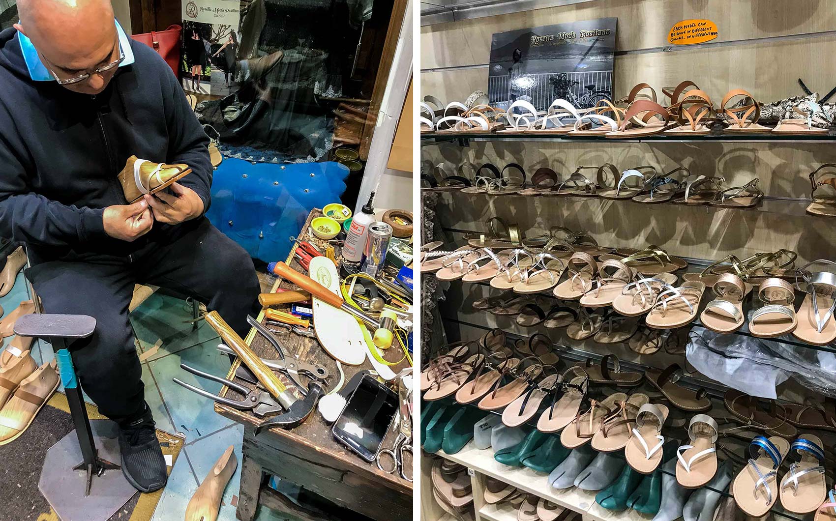 Shopping in Positano - Nana's Sandals