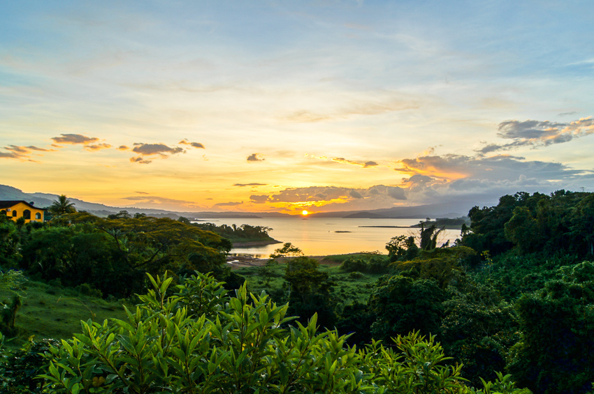 Sunset at Lake Arenal in Costa Rica