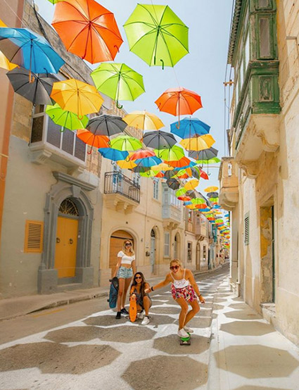 Umbrella Street, Zabbar @dreambeachmedia