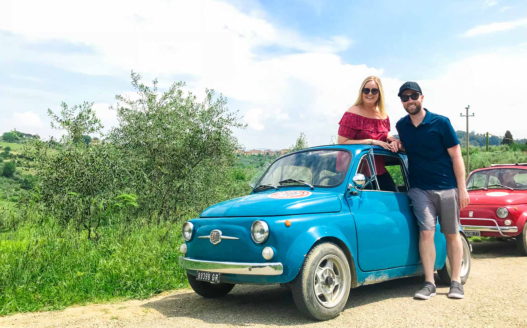 Fiat 500 with Olive Trees Fiat 500 with olive trees