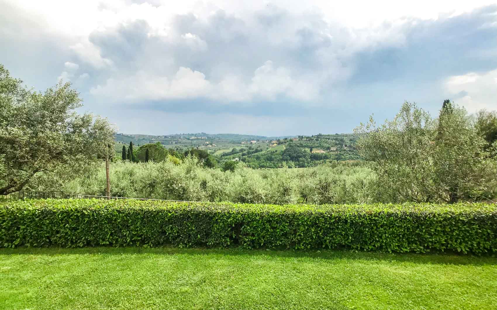 Tuscany Italy View from Villa