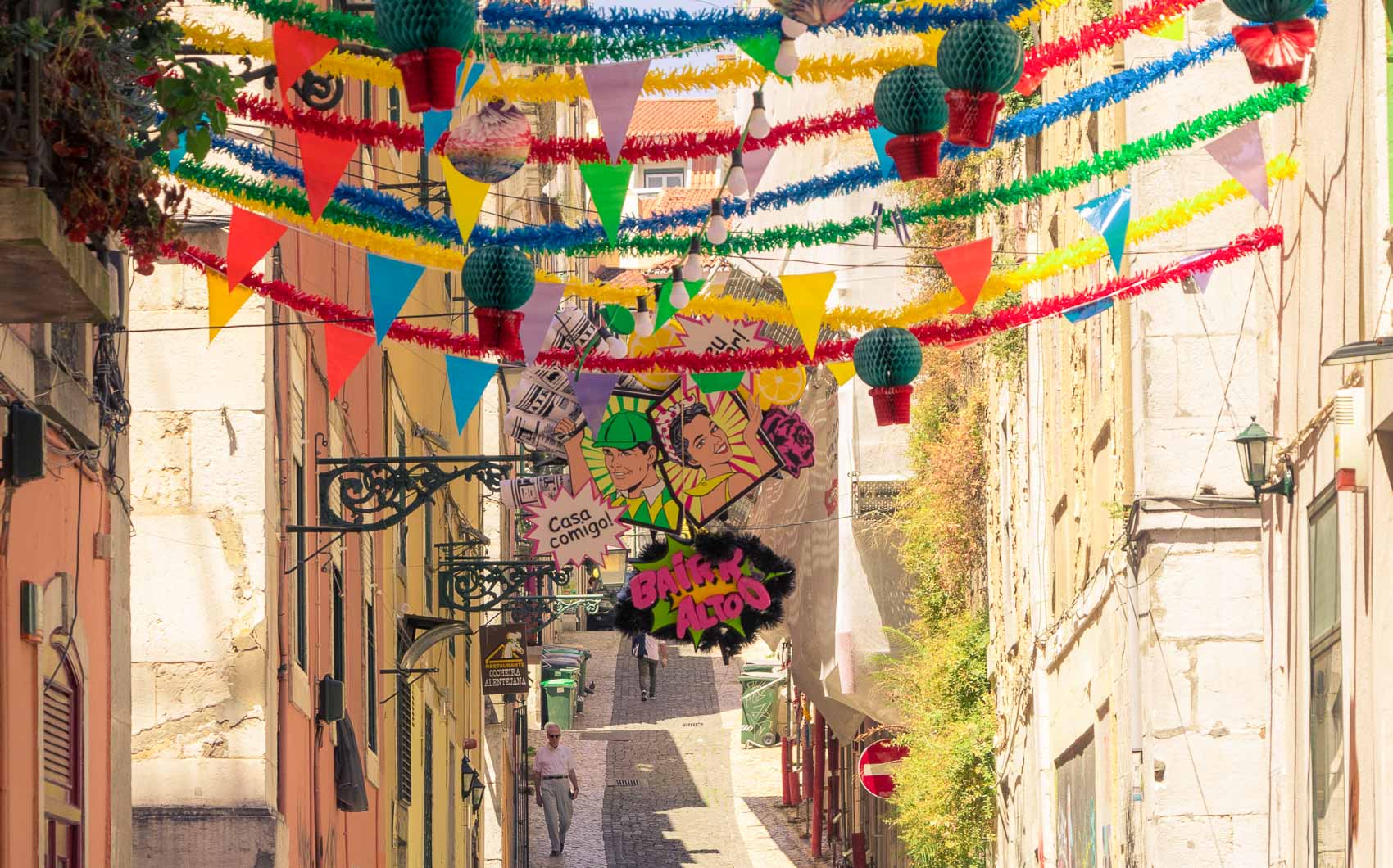 Bairro Alto District in Lisbon